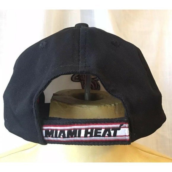 NBA Miami Heat Reebok Mens Hat Cap Basketball Adju - Picture 4 of 5